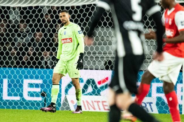 FOOTBALL : SCO Angers vs Stade de Reims - Coupe de France - Quart de Finale - 25 02 2025 Yehvann Diouf (Stade de Reims) AngersFrance  Copyright: xBaptistexAutissierx