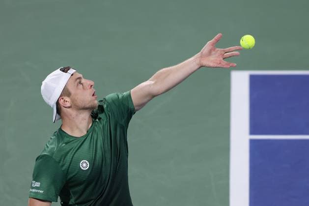 Tallon Griekspoor, Dubai Duty Free Tennis Championships, Dubai, U.A.E. Tennis - Dubai Tennis Championships 2025 - ATP, Tennis Herren 500 - Dubai Duty Free Tennis Stadium - Dubai - - United Arab Emirates - 26 February 2025. Copyright: xJuergenxHasenkopfx