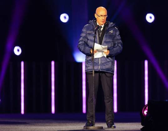 NORDIC SKIING - FIS Nordic WC Trondheim 2025 TRONDHEIM,NORWAY,26.FEB.25 - NORDIC SKIING - FIS Nordic World Ski Championships, opening ceremony. Image shows president Johan Eliasch (FIS).  GEPAxpictures xThomasxBachun