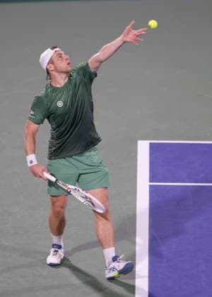 Tallon Griekspoor, Dubai Duty Free Tennis Championships, Dubai, U.A.E. Tennis - Dubai Tennis Championships 2025 - ATP, Tennis Herren 500 - Dubai Duty Free Tennis Stadium - Dubai - - United Arab Emirates - 26 February 2025. Copyright: xJuergenxHasenkopfx