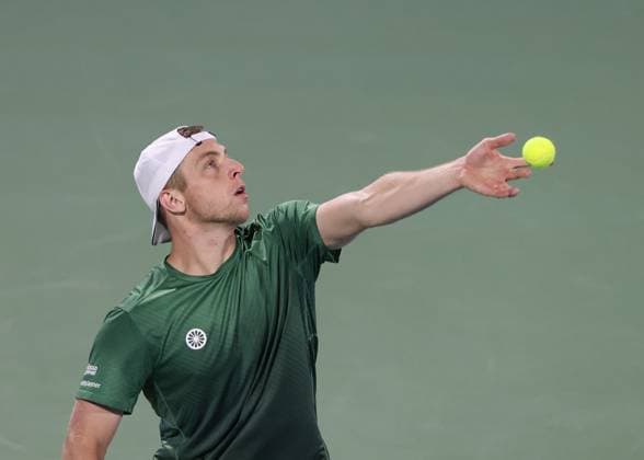 Tallon Griekspoor, Dubai Duty Free Tennis Championships, Dubai, U.A.E. Tennis - Dubai Tennis Championships 2025 - ATP, Tennis Herren 500 - Dubai Duty Free Tennis Stadium - Dubai - - United Arab Emirates - 26 February 2025. Copyright: xJuergenxHasenkopfx