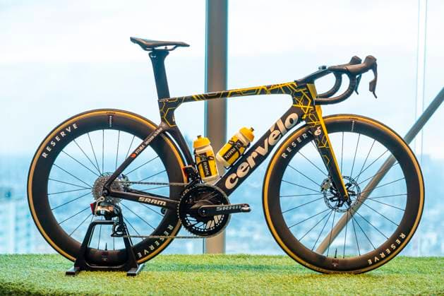 Rabobank new sponsor pressconference UTRECHT, NETHERLANDS - FEBRUARY 27 : Illustration picture Visma Lease a Bike bicycle during the Rabobank new sponsorship presentation pictured on February 27, 2025 in Utrecht, Netherlands, 27-02-25 Utrecht Netherlands  Copyright: xXavierxPironx