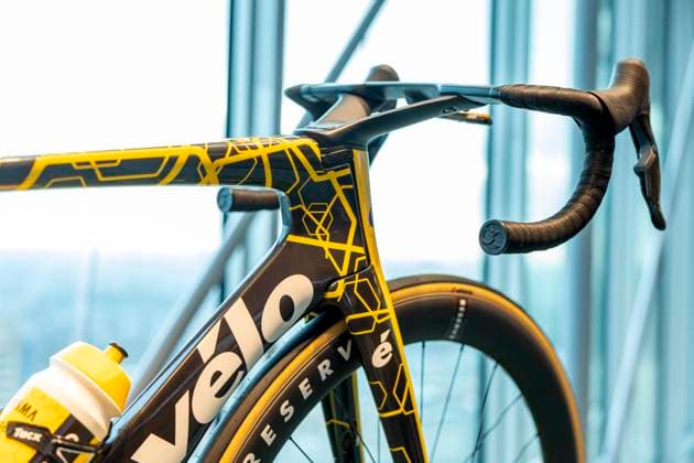 Rabobank new sponsor pressconference UTRECHT, NETHERLANDS - FEBRUARY 27 : Illustration picture Visma Lease a Bike bicycle during the Rabobank new sponsorship presentation pictured on February 27, 2025 in Utrecht, Netherlands, 27-02-25 Utrecht Netherlands  Copyright: xXavierxPironx