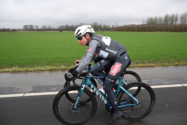 Flanders Classics opening weekend 2025 - training session 27 02 2025 GENT, BELGIUM - FEBRUARY 27 : Philipsen Jasper (BEL) of Alpecin-Deceuninck pictured during a training session ahead of the Flanders Classics opening weekend with Omloop Het Nieuwsblad and Kuurne Brussel Kuurne on February 27, 2025 in Gent, Belgium, 27 02 2025 Gent Belgium  Copyright: xJanxDexMeuleneirx