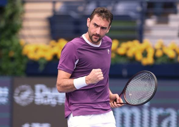 Marin Cilic (CRO) macht die Faust und jubelt,Jubel, Freude,Emotion, Dubai Duty Free Tennis Championships, Dubai, U.A.E. Copyright: xJuergenxHasenkopfx