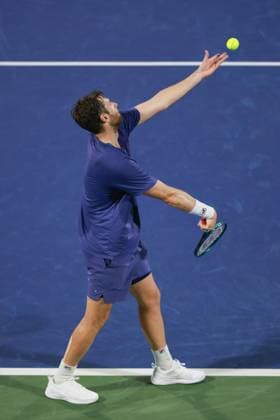Quentin Halys, Dubai Duty Free Tennis Championships, Dubai, U.A.E. Tennis - Dubai Tennis Championships 2025 - ATP, Tennis Herren 500 - Dubai Duty Free Tennis Stadium - Dubai - - United Arab Emirates - 27 February 2025. Copyright: xJuergenxHasenkopfx