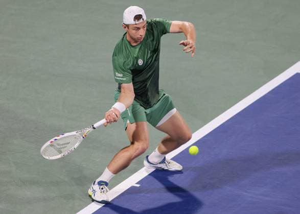 Tallon Griekspoor, Dubai Duty Free Tennis Championships, Dubai, U.A.E. Tennis - Dubai Tennis Championships 2025 - ATP, Tennis Herren 500 - Dubai Duty Free Tennis Stadium - Dubai - - United Arab Emirates - 28 February 2025. Copyright: xJuergenxHasenkopfx
