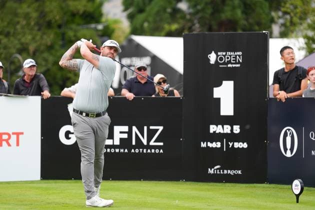 GOLF NEW ZEALAND OPEN, AustraliaÕs Ryan Peake during round three of the New Zealand Open at Millbrook Resort in Queenstown, New Zealand, Saturday, March 1, 2025. ( NO ARCHIVING, EDITORIAL USE ONLY, NO USE IN BOOKS WITHOUT CONSENT QUEENSTOWN NEW ZEALAND  Copyright: xx 20250301176223949762