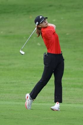 HSBC Women s World Championship, WM, Weltmeisterschaft 2025 Hinako Shibuno of Japan competes during round three of the HSBC Women s World Championship 2025 at Sentosa Golf Club in Singapore, on March 1, 2025. Singapore Singapore  Copyright: xSuhaimixAbdullahx originalFilename:abdullah-notitle250301_npTgy.jpg