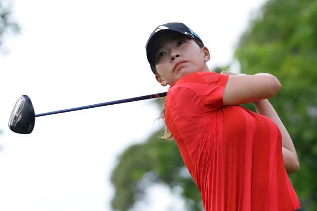 HSBC Women s World Championship, WM, Weltmeisterschaft 2025 Hinako Shibuno of Japan competes during round three of the HSBC Women s World Championship 2025 at Sentosa Golf Club in Singapore, on March 1, 2025. Singapore Singapore  Copyright: xSuhaimixAbdullahx originalFilename:abdullah-notitle250301_npvTr.jpg