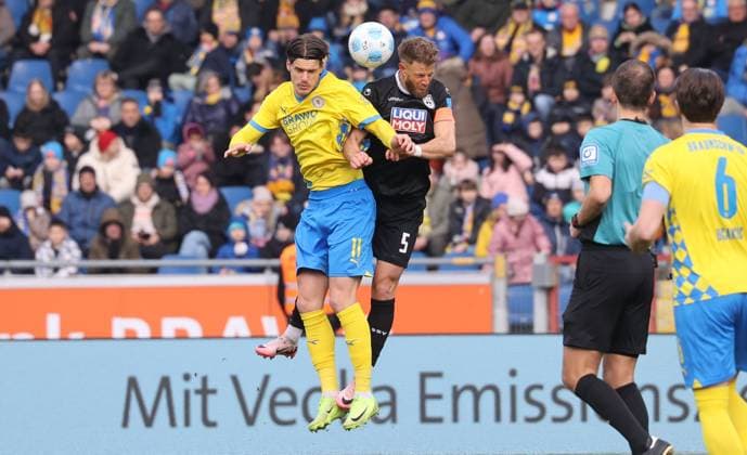 Eintracht BS vs SSV Ulm 1846 Braunschweig, 01.03.2025, Fußball, Saison 24 25, 2. Bundesliga, 24. Spieltag, Eintracht Braunschweig vs SSV Ulm 1846, Bild zeigt: Levente Szabo (BTSV, 11) Braunschweig