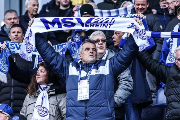 Fussball, Regionalliga West Saison 2024 2025 24.Spieltag MSV Duisburg - SC Fortuna Köln 01.03.2025, schauinsland-reisen-arena Christian Stiefelhagen (Präsident MSV Duisburg) Duisburg schauinsland-reisen-arena Nordrhein-Westfahlen Deutschland