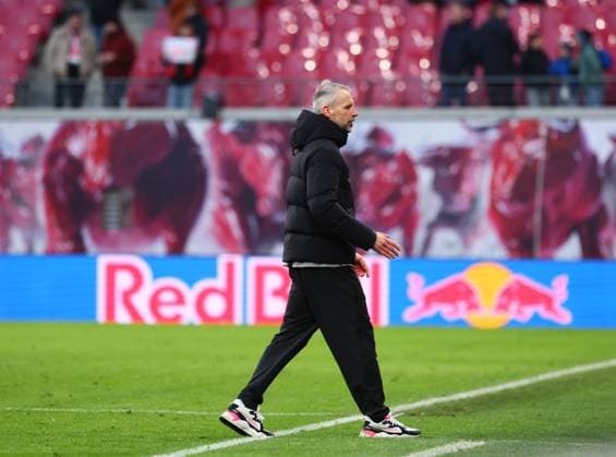 RB Leipzig - Mainz Bundesliga Leipzig, 01.03.2025, Red Bull Arena, Fußball Bundesliga, Spieltag 24 , RB LEIPZIG vs. 1. FSV MAINZ 05 1:2 (1:0) , Im Bild: Trainer Marco Rose (RB Leipzig), Enttäuschung nach der Niederlage ,