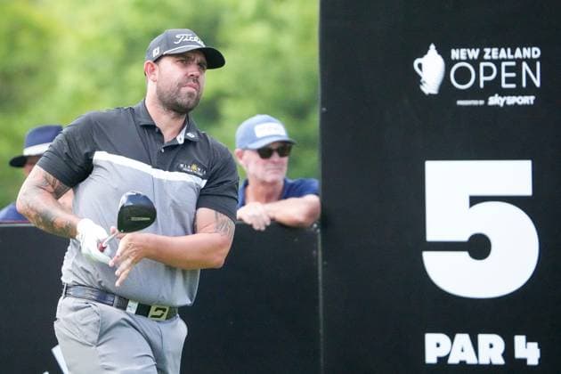GOLF NEW ZEALAND OPEN, AustraliaÕs Ryan Peake during the fourth round of the New Zealand Open at Millbrook Resort in Queenstown, New Zealand, Sunday, March 2, 2025. ( NO ARCHIVING, EDITORIAL USE ONLY, NO USE IN BOOKS WITHOUT CONSENT QUEENSTOWN NEW ZEALAND  Copyright: xx 20250302193727046531