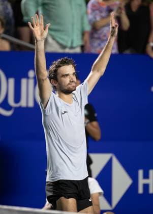 (250302) -- ACAPULCO, March 2, 2025 -- Tomas Machac celebrates after the singles final match between Tomas Machac of the Czech Republic and Alejandro Davidovich Fokina of Spain at the 2025 ATP, Tennis Herren Mexican Open tennis tournament in Acapulco, Mexico, March 1, 2025. ) (SP)MEXICO-ACAPULCO-TENNIS-ATP-MEXICAN OPEN-SINGLES-FINAL LixMengxin 