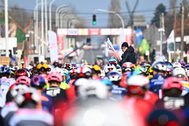 Kuurne - Brussel - Kuurne 2025 cycling race KUURNE, BELGIUM - MARCH 02 : Debaveye Peter Race Director during the Men Elite UCI 1.Pro 77th Kuurne - Brussel - Kuurne cycling race of 203 kms with start in Kortrijk and finish in Kuurne on March 02, 2025 in Kuurne, Belgium, 02 03 2025 ( Motordriver Kenny Verfaillie & Kuurne Belgium  Copyright: xTomasxSiskx