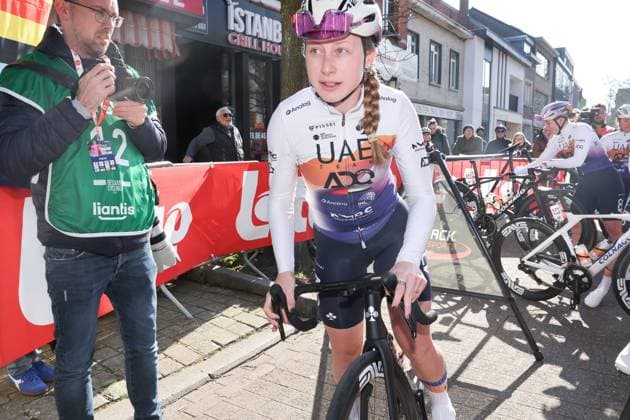 Fenix Omloop van het Hageland AARSCHOT TIELT - WINGE, Belgium 02 03 2025 Elynor Backstedt, UAE Team pictured during the Fenix Omloop van het Hageland on 02 March 2025 ( Picture by Gianni Barbieux Photo News ).  Copyright: xGiannixBarbieuxx