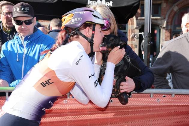 Fenix Omloop van het Hageland AARSCHOT TIELT - WINGE, Belgium 02 03 2025 Febe Jooris, UAE Team pictured during the Fenix Omloop van het Hageland on 02 March 2025 ( Picture by Gianni Barbieux Photo News ).  Copyright: xGiannixBarbieuxx