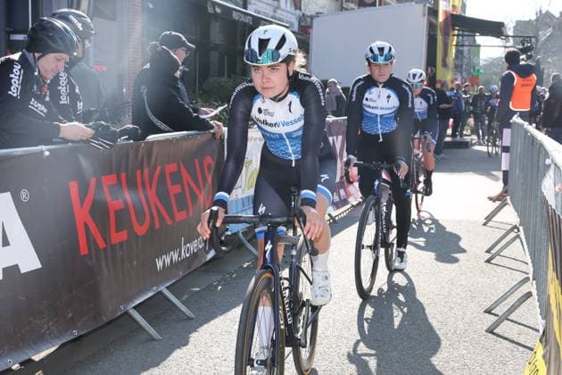 Fenix Omloop van het Hageland AARSCHOT TIELT - WINGE, Belgium 02 03 2025 Volkerwessels cycling team pictured during the Fenix Omloop van het Hageland on 02 March 2025 ( Picture by Gianni Barbieux Photo News ).  Copyright: xGiannixBarbieuxx