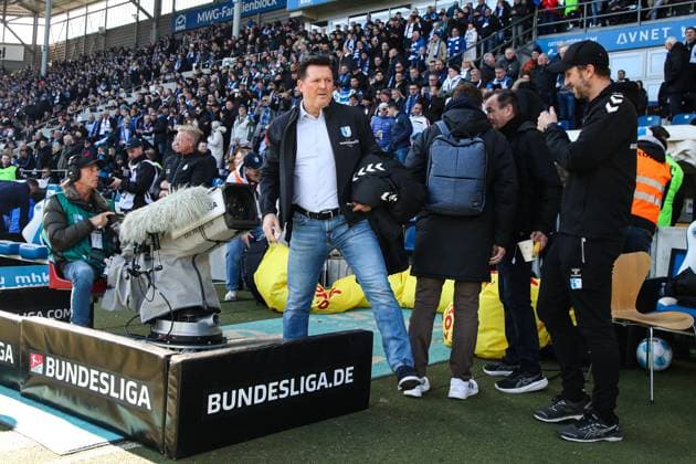 Trainer Christian Titz (1. FC Magdeburg) - 2. Fußball Bundesliga Saison 2024-2025 1. FC Magdeburg vs. SV Darmstadt 98 in der Avnet Arena in Magdeburg - Fußball,Mann,Männer,Deutschland,02.03.2025