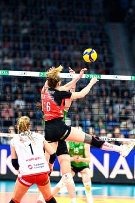 DVV Pokalfinale 2025 in der SAP Arena,. Mannheim Copyright: HMBxMedia JonasxDinger