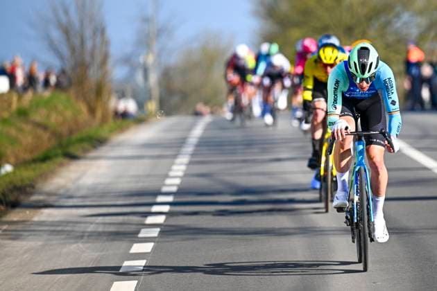 Kuurne - Brussel - Kuurne 2025 cycling race KUURNE, BELGIUM - MARCH 02 : Naesen Oliver (BEL) of Decathlon AG2R La Mondiale Team in action during the Men Elite UCI 1.Pro 77th Kuurne - Brussel - Kuurne cycling race of 203 kms with start in Kortrijk and finish in Kuurne on March 02, 2025 in Kuurne, Belgium, 02 03 2025 ( Motordriver Kenny Verfaillie & Kuurne Belgium  Copyright: xTomasxSiskx