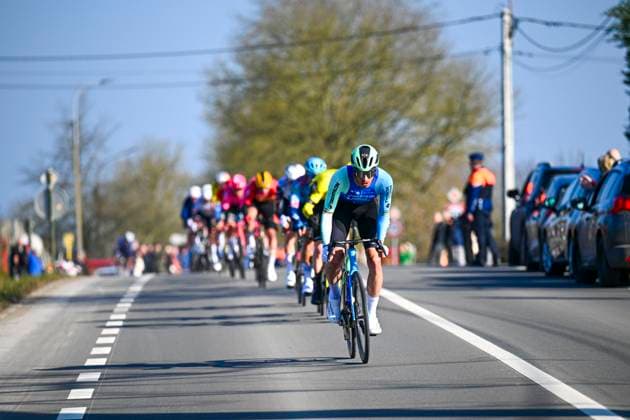 Kuurne - Brussel - Kuurne 2025 cycling race KUURNE, BELGIUM - MARCH 02 : Naesen Oliver (BEL) of Decathlon AG2R La Mondiale Team in action during the Men Elite UCI 1.Pro 77th Kuurne - Brussel - Kuurne cycling race of 203 kms with start in Kortrijk and finish in Kuurne on March 02, 2025 in Kuurne, Belgium, 02 03 2025 ( Motordriver Kenny Verfaillie & Kuurne Belgium  Copyright: xTomasxSiskx