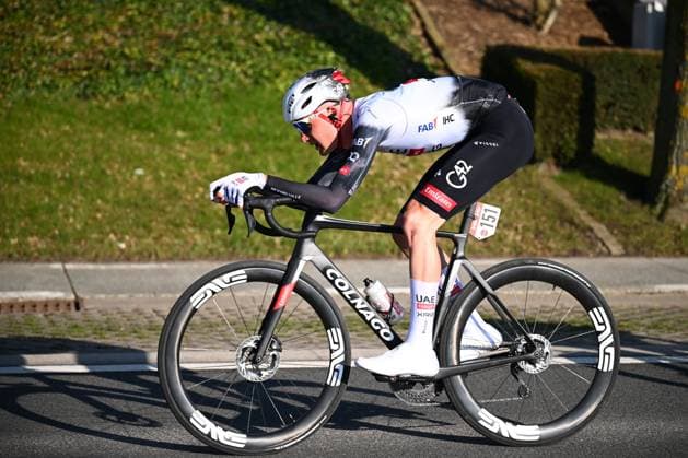Kuurne - Brussel - Kuurne 2025 cycling race KUURNE, BELGIUM - MARCH 02 : Wellens Tim (BEL) of UAE Team Emirates - XRG in action during the Men Elite UCI 1.Pro 77th Kuurne - Brussel - Kuurne cycling race of 203 kms with start in Kortrijk and finish in Kuurne on March 02, 2025 in Kuurne, Belgium, 02 03 2025 ( Motordriver Kenny Verfaillie & Kuurne Belgium  Copyright: xTomasxSiskx