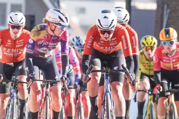 Fenix Omloop van het Hageland AARSCHOT TIELT - WINGE, Belgium 02 03 2025 Fenix-Deceuninck pictured during the Fenix Omloop van het Hageland on 02 March 2025 ( Picture by Gianni Barbieux Photo News ).  Copyright: xGiannixBarbieuxx