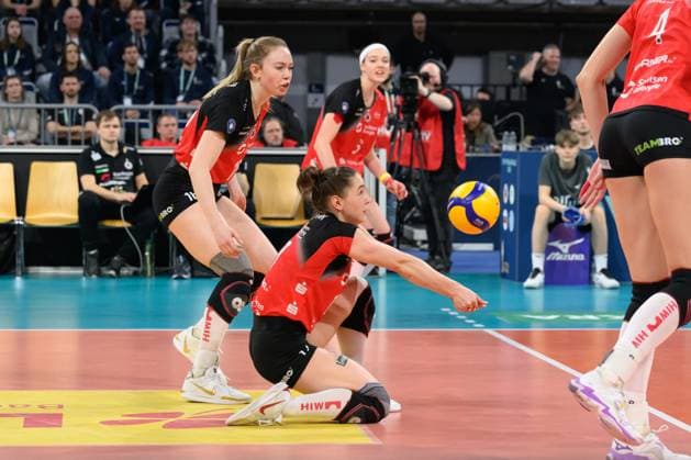 RECORD DATE NOT STATED Lorena Lorber Fijok (Nr. 17, Außenangriff, Dresdner SC 1898); DVV Pokalfinale 2025 Frauen, Manheim am 02.03.2025 Copyright: xBEAUTIFULxSPORTS PeterxWeberx