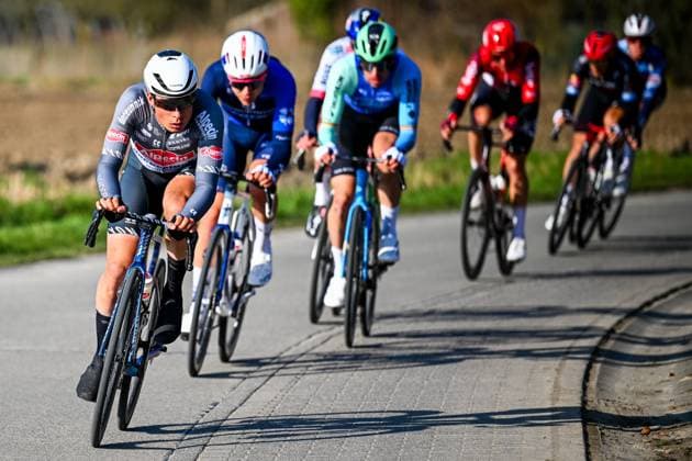 Belgian Jasper Philipsen of Alpecin-Deceuninck pictured in action during the Kuurne-Brussels-Kuurne one day cycling race, 196,9 km from Kuurne to Kuurne via Brussels, Sunday 02 March 2025. POOLxTOMASxSISK  x114014608x