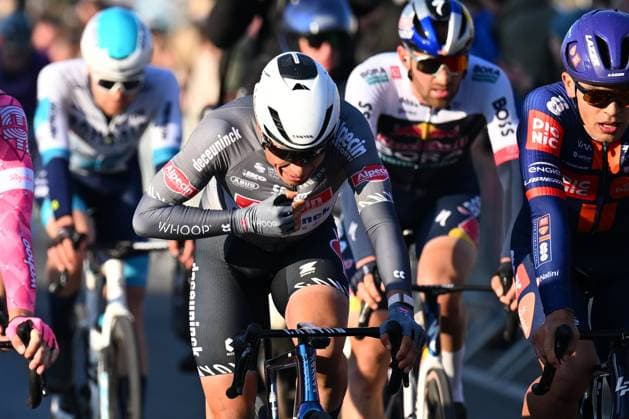 Kuurne - Brussel - Kuurne 2025 cycling race KUURNE, BELGIUM - MARCH 02 : Philipsen Jasper (BEL) of Alpecin-Deceuninck after the race during the Men Elite UCI 1.Pro 77th Kuurne - Brussel - Kuurne cycling race of 203 kms with start in Kortrijk and finish in Kuurne on March 02, 2025 in Kuurne, Belgium, 02 03 2025 ( Motordriver Kenny Verfaillie & Kuurne Belgium  Copyright: xTomasxSiskx
