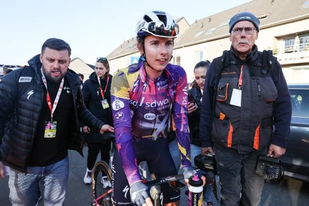 Fenix Omloop van het Hageland AARSCHOT TIELT - WINGE, Belgium 02 03 2025 Winner Femke Gerritse, SD Worx-Protime pictured during the Fenix Omloop van het Hageland on 02 March 2025 ( Picture by Gianni Barbieux Photo News ).  Copyright: xGiannixBarbieuxx