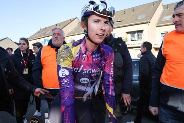 Fenix Omloop van het Hageland AARSCHOT TIELT - WINGE, Belgium 02 03 2025 Winner Femke Gerritse, SD Worx-Protime pictured during the Fenix Omloop van het Hageland on 02 March 2025 ( Picture by Gianni Barbieux Photo News ).  Copyright: xGiannixBarbieuxx