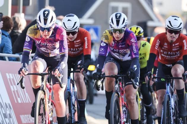 Fenix Omloop van het Hageland AARSCHOT TIELT - WINGE, Belgium 02 03 2025 Anna Van Der Breggen, SD Worx pictured during the Fenix Omloop van het Hageland on 02 March 2025 ( Picture by Gianni Barbieux Photo News ).  Copyright: xGiannixBarbieuxx