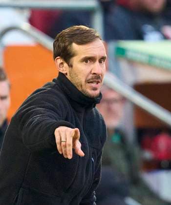 Julian Schuster, FRG Trainer in the match FC AUGSBURG - SC FREIBURG on Mar 2, 2025 in Augsburg, Germany. Season 2024 2025, 1.Bundesliga, FCA, matchday 24, 24.Spieltag