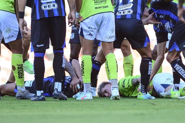 Sport Themen der Woche KW09 Sport Bilder des Tages RECORD DATE NOT STATED Liga BBVA MX Clausura 2025 Queretaro vs Puebla Emiliano Gomez of Puebla during the 10th round match between Queretaro and Puebla as part of the Liga BBVA MX, Torneo Clausura 2025 at La Corregidora Stadium, on March 02, 2025 in Santiago de Queretaro, Mexico. SANTIAGO DE QUERETARO QUERETARO MEXICO  Copyright: xIsaacxOrtizx 20250302173521_LMX_C25_QRO_PUE_GOMEZ43