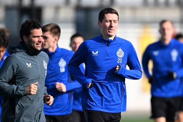 Club Brugge v Aston Villa - UEFA Champions League Media Activities 03 03 2025 WESTKAPELLE, BELGIUM - MARCH 03 : Vanaken Hans midfielder of Club Brugge pictured during a training session ahead of the UEFA Champions League 2024 25 round of 16 match first round between Club Brugge and Aston Villa on March 3, 2025 in Westkapelle, Belgium, 03 03 2025 Westkapelle Belgium  Copyright: xTomasxSiskx