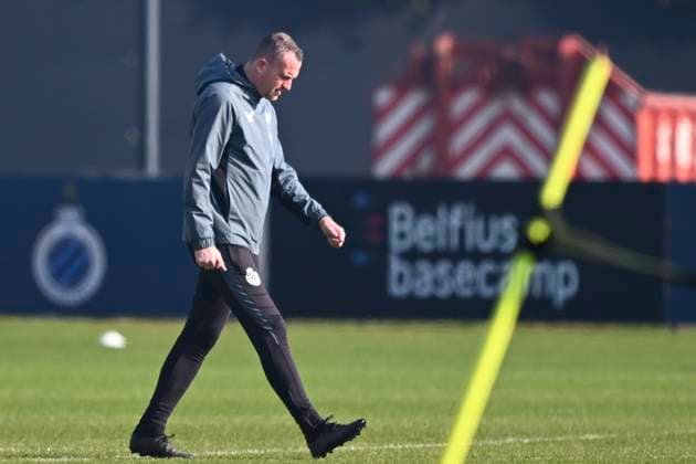 Club Brugge v Aston Villa - UEFA Champions League Media Activities 03 03 2025 WESTKAPELLE, BELGIUM - MARCH 03 : Hayen Nicky head coach of Club Brugge pictured during a training session ahead of the UEFA Champions League 2024 25 round of 16 match first round between Club Brugge and Aston Villa on March 3, 2025 in Westkapelle, Belgium, 03 03 2025 Westkapelle Belgium  Copyright: xTomasxSiskx
