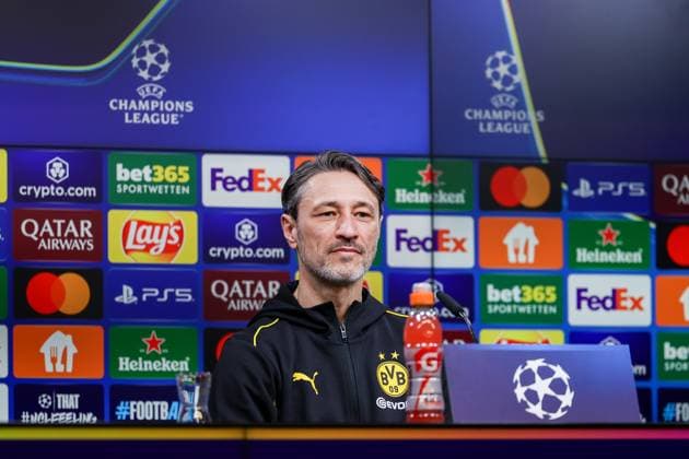 03.03.2025, Pressekonferenz zum UEFA Champions League Spiel zwischen Borussia Dortmund und OSC Lille, Trainer Niko Kovac (Borussia Dortmund), Dortmund Signal Iduna Park NRW Deutschland xRHR-FOTO DEx Copyright: DennisxEwert RHR-FOTOx RHR-FOTO DE