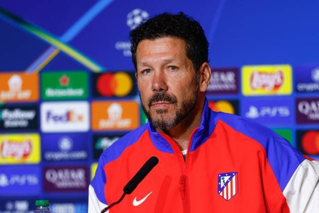 March 3, 2025, Madrid, Madrid, SPAIN: Diego Pablo Simeone, head coach of Atletico de Madrid, attends his press conference, PK, Pressekonferenz ahead of the UEFA Champions League, football match against Real Madrid CF, at Riyadh Air Metropolitano on March 03, 2025, in Madrid, Spain. Madrid SPAIN - ZUMAa181 20250303_zaa_a181_101 Copyright: xDennisxAgyemanx