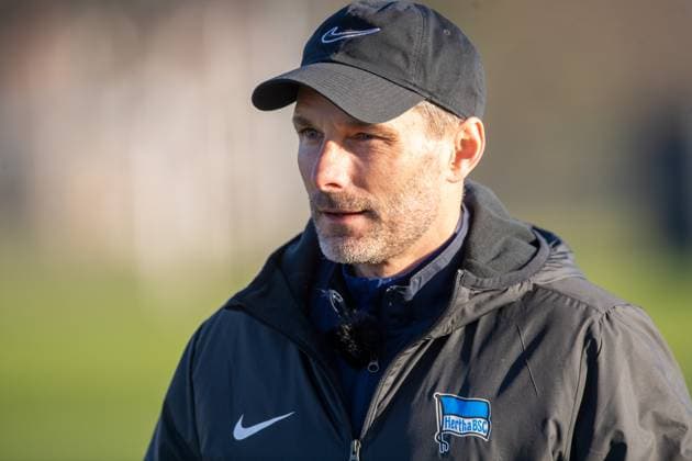 Fußball, Herren, Saison 2024 2025, 2. Bundesliga, Hertha BSC, Training, Trainer Stefan Leitl (Hertha BSC), 03.03. 2025,