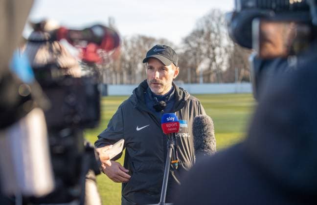 Sport Bilder des Tages Fußball, Herren, Saison 2024 2025, 2. Bundesliga, Hertha BSC, Training, Trainer Stefan Leitl (Hertha BSC), 03.03. 2025,