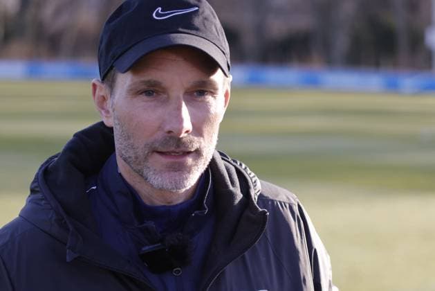 Trainer Stefan Leitl (Hertha BSC ) bei Medienrunde, Deutschland, Berlin, Sportpark, Fussball, Herren, Saison 2024 2025, 2. Bundesliga