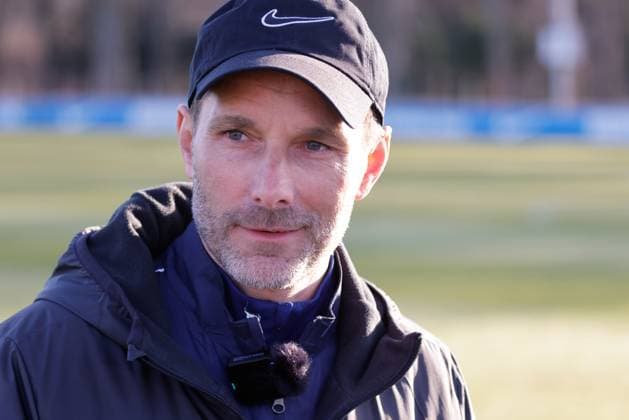 Trainer Stefan Leitl (Hertha BSC ) bei Medienrunde, Deutschland, Berlin, Sportpark, Fussball, Herren, Saison 2024 2025, 2. Bundesliga