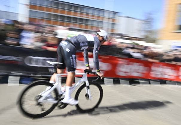 Dutch Mathieu van der Poel of Alpecin-Deceuninck pictured at the start of the Ename Samyn Classic one day cycling race, 199,1km from Quaregnon to Dour on Tuesday 04 March 2025. TOM GOYVAERTS TomxGoyvaerts  x114212108x