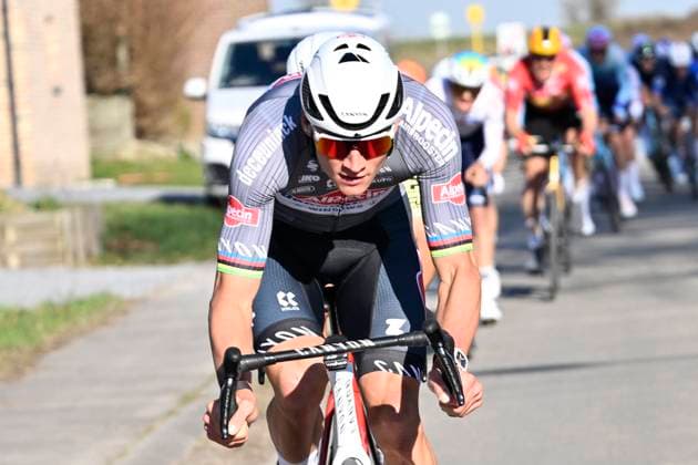 Samyn Classic 2025 DOUR, BELGIUM - MARCH 04 : Van Der Poel Mathieu (NED) of Alpecin - Deceuninck pictured during the 57th edition of the Samyn cycling race, with start in Quaregnon and finish in Dour after 199km of racing on March 4, 2025 in Dour, Belgium, 04 03 2025 Dour Belgium  Copyright: xJanxDexMeuleneirx