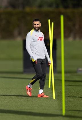 Football - UEFA Champions League - Round of 16 1st Leg - Paris Saint-Germain v Liverpool FC - MD-1 LIVERPOOL, ENGLAND - Tuesday, March 4, 2025: Liverpool s Mohamed Salah during a training session at the AXA Training Centre ahead of the UEFA Champions League match between Paris Saint-Germain and Liverpool FC. (Photo by Jessica Hornby Propaganda) LIVERPOOL AXA Training Centre MERSEYSIDE ENGLAND  Copyright: xDavidxRawcliffex P2025-03-04-JH_LFC_Training_PSG-9