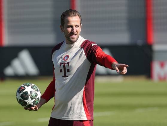 04.03.2025, Champions League, FC Bayern Muenchen Abschlusstraining, Fussball, im Bild: Harry Kane (FC Bayern Muenchen)