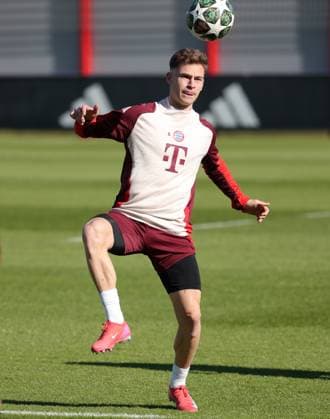 04.03.2025, Champions League, FC Bayern Muenchen Abschlusstraining, Fussball, im Bild: Joshua Kimmich (FC Bayern Muenchen)